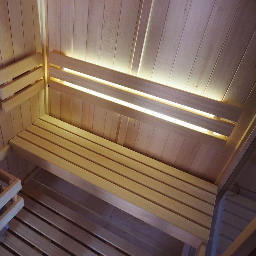 éclairage sauna